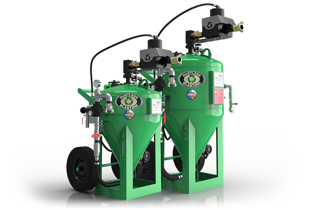 Dustless Blasting's blast pots